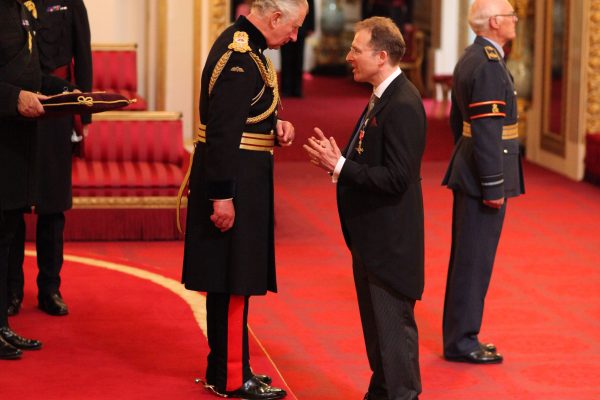 Dr. Richard Wilson from Welwyn Garden City is made an OBE (Officer of the Order of the British Empire) by the Prince of Wales at Buckingham Palace. This picture is not for use after 6 August, 2018. PRESS ASSOCIATION Photo. Picture date: Wednesday June 6, 2018. See PA story ROYAL Investiture. Photo credit should read: Jonathan Brady/PA Wire